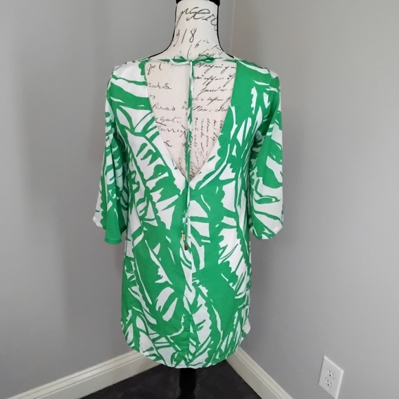 Lilly Pulitzer for Target Green & White Boom Boom Palm Mini Dress - XS - Picture 6 of 9